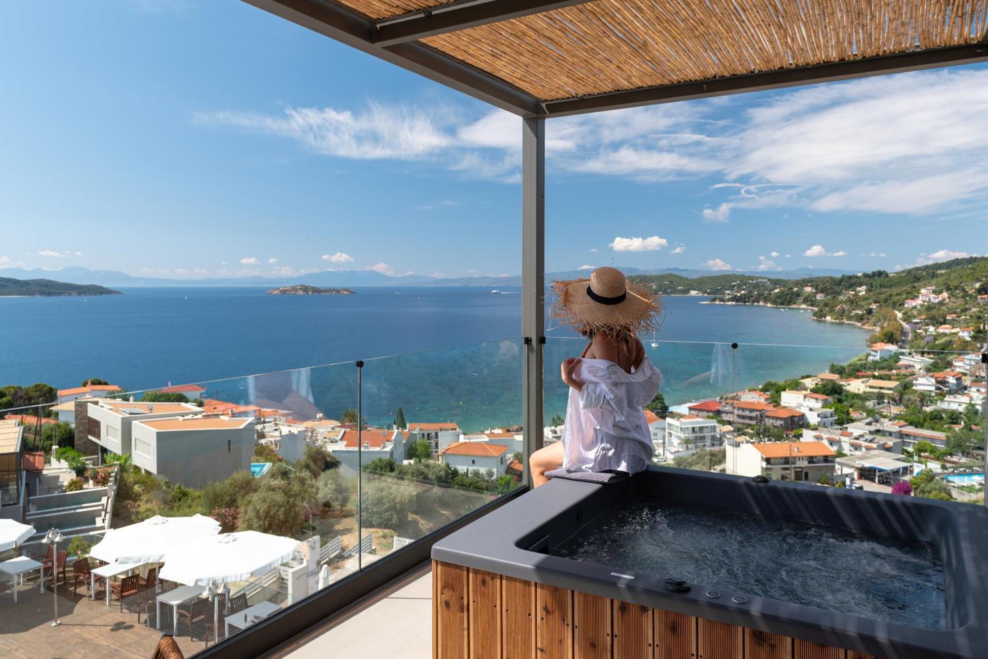 Poseidon Villas Skiathos Town Bagian luar foto